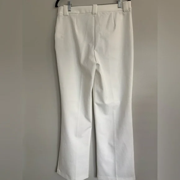 Rachel Zoe Elegant White Wide Leg Pants - Picture 3 of 3